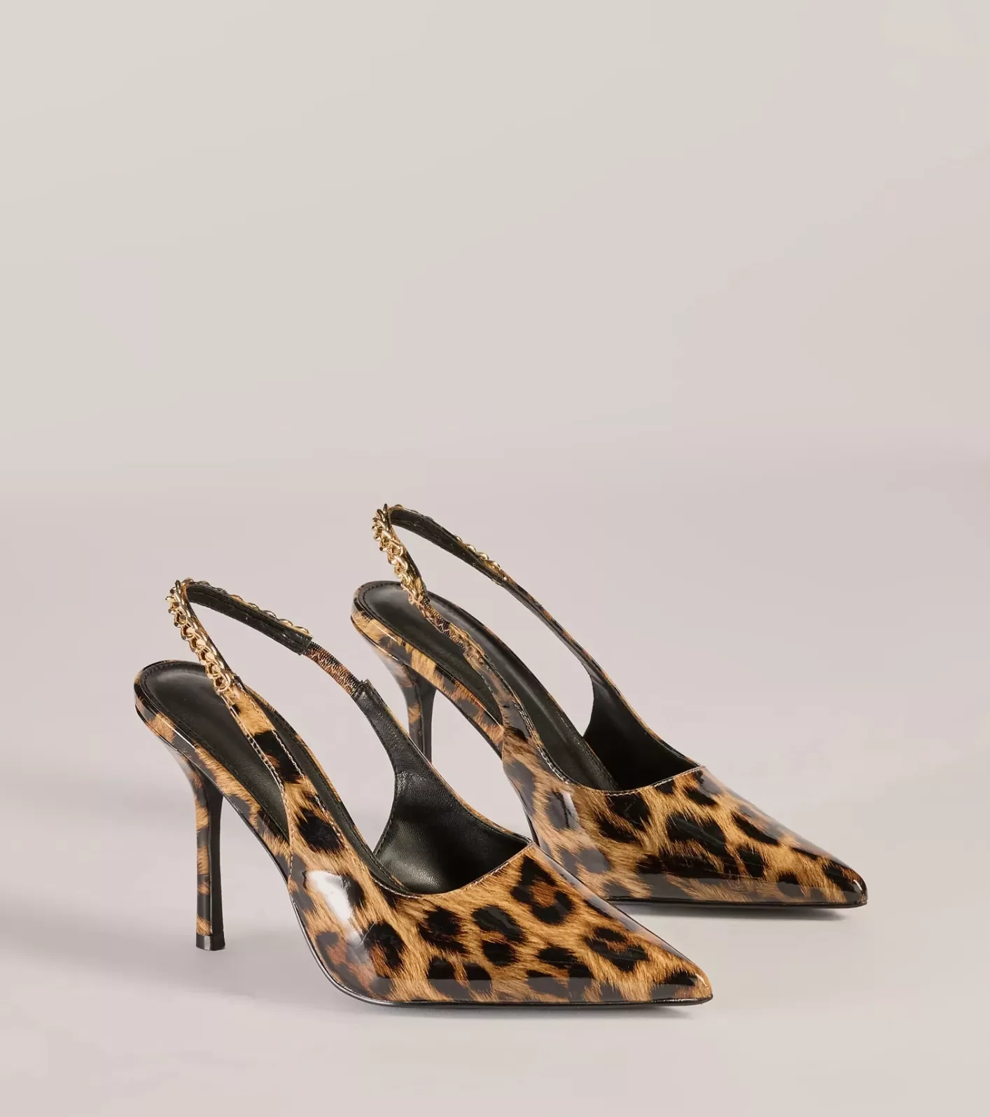 Windsor Wild Glam Print Slingback Pumps LEOPARD Best Sale