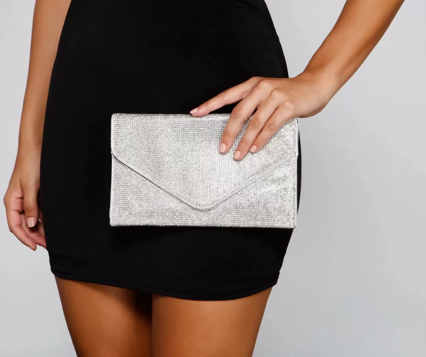 Windsor Winner Is Envelope Clutch SILVER Best Sale